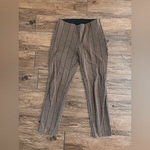 Striped checkered Brown Pants sz 4